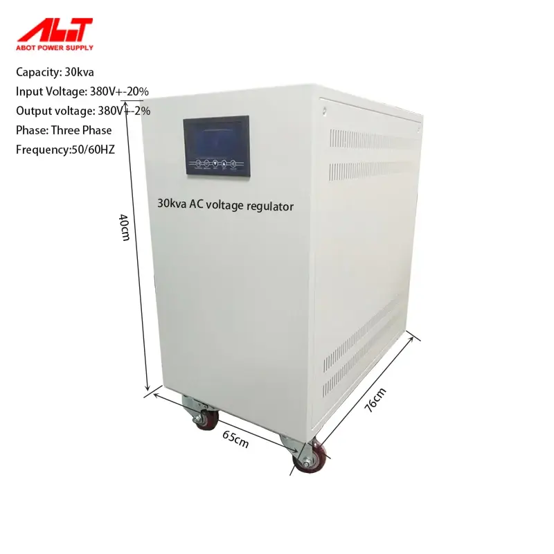 In Stock Three Phase 10Kva 30kva 60kva 80kva 100kva Frequency 50-60HZ SVC Full Automatic Voltage Stabilizer Regulator