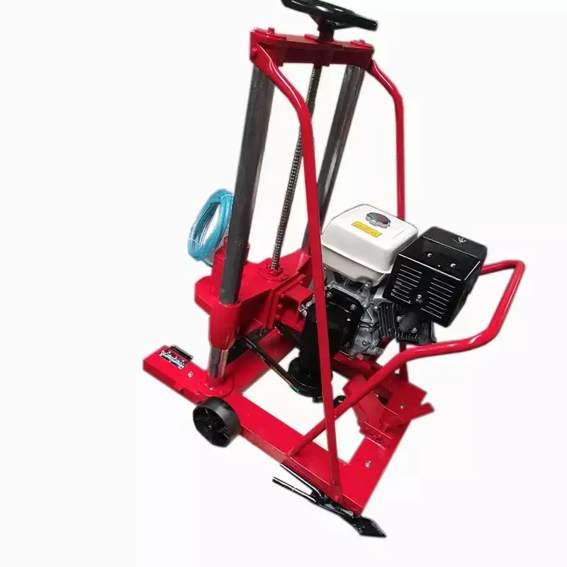 Petrol driven concrete cement road rock soil core drilling machine