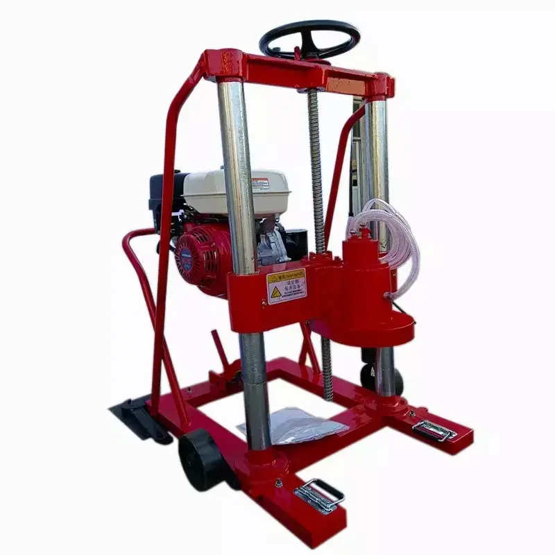 Petrol driven concrete cement road rock soil core drilling machine