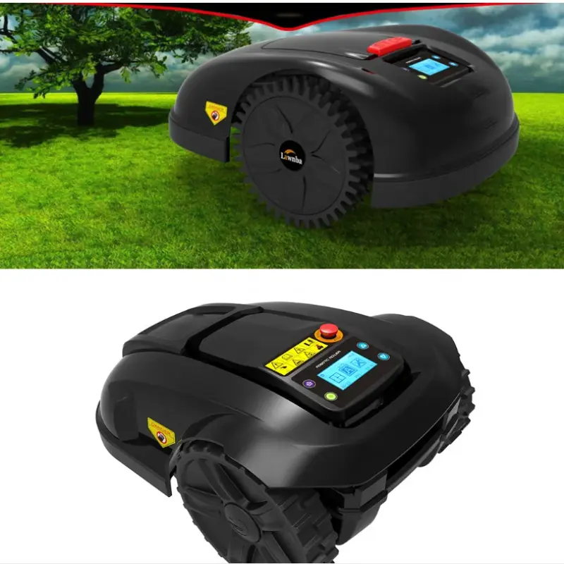 Newest Design Smart E1600 E1600T Robotic High Efficiency Rechargeable Remote Control Robot Lawn Mower