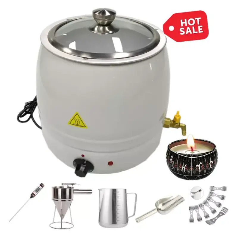 Dontalen Wax Melter Stainless Steel Making Kit Machine Electric Candle  Melting Kettle Wax Melting Pot for Candle Making Machine