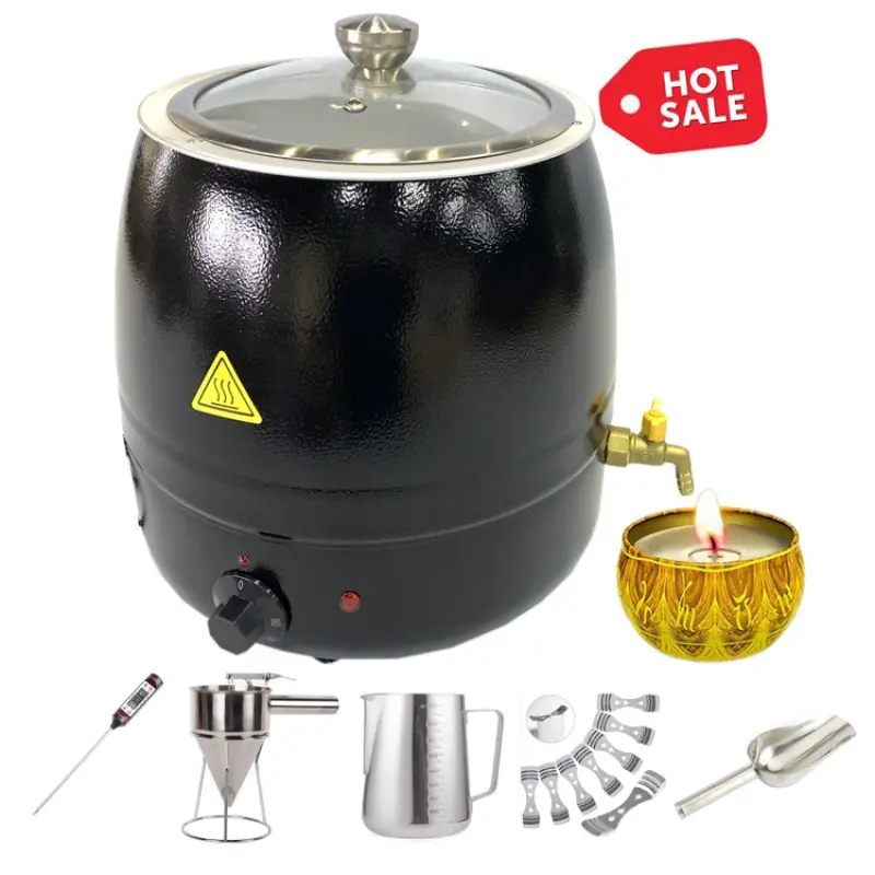 Dontalen Wax Melter Stainless Steel Making Kit Machine Electric Candle  Melting Kettle Wax Melting Pot for Candle Making Machine