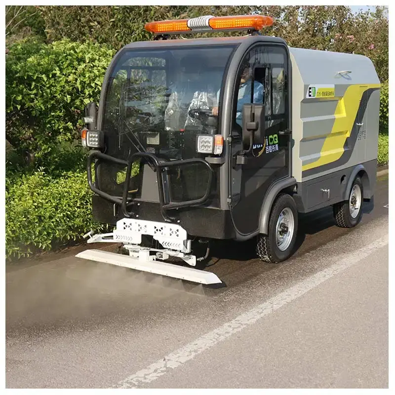 Baiyi C15 pure electric compact road cleaning vehicle with large water tank capacity and long working hours