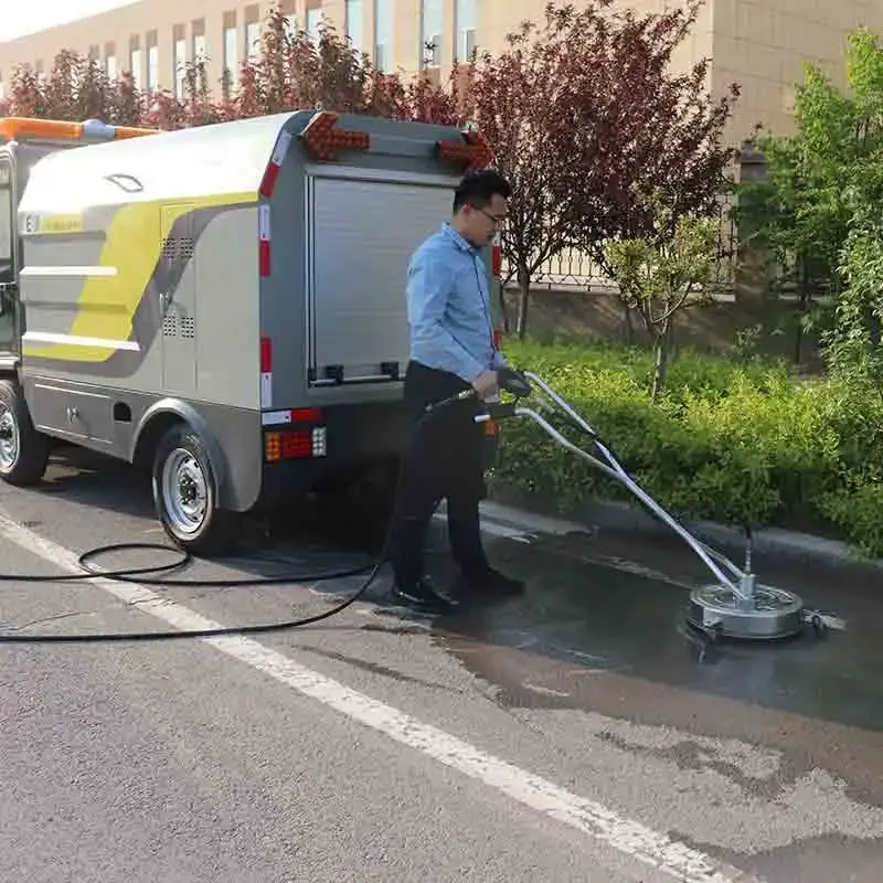 Baiyi C15 pure electric compact road cleaning vehicle with large water tank capacity and long working hours