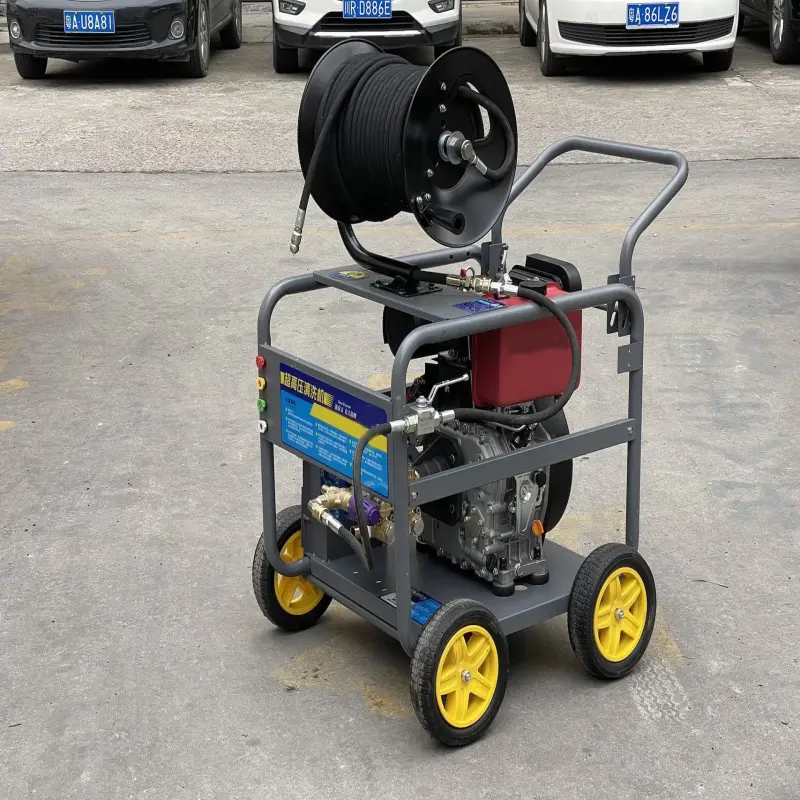 Stainless steel shell electric high pressure washer High power gasoline engine industrial high pressure washer