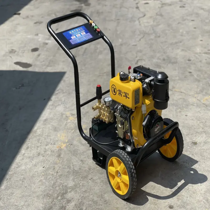 Stainless steel shell electric high pressure washer High power gasoline engine industrial high pressure washer