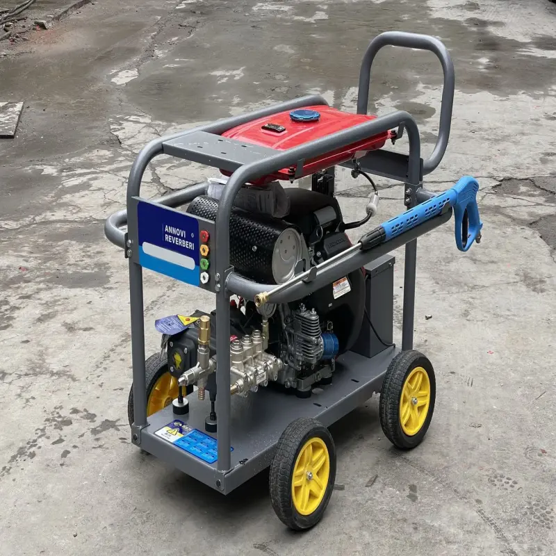 Stainless steel shell electric high pressure washer High power gasoline engine industrial high pressure washer