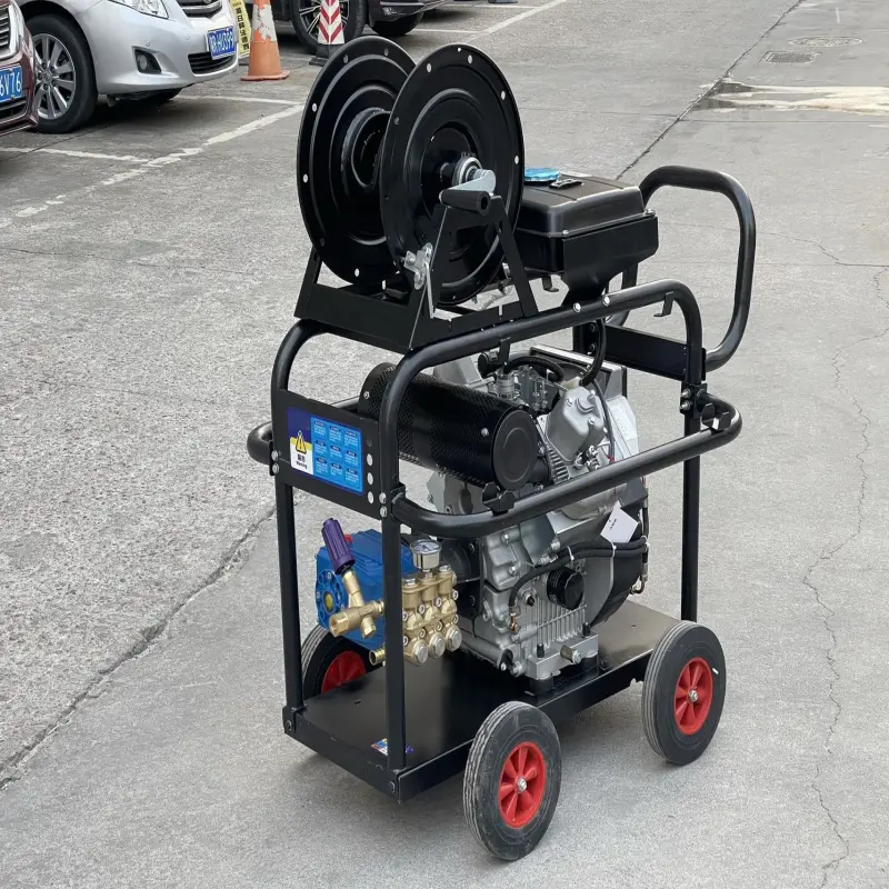 Stainless steel shell electric high pressure washer High power gasoline engine industrial high pressure washer