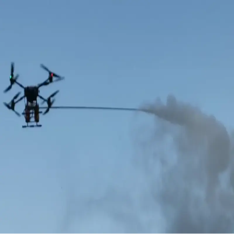 Long flying time fire extinguishing drone