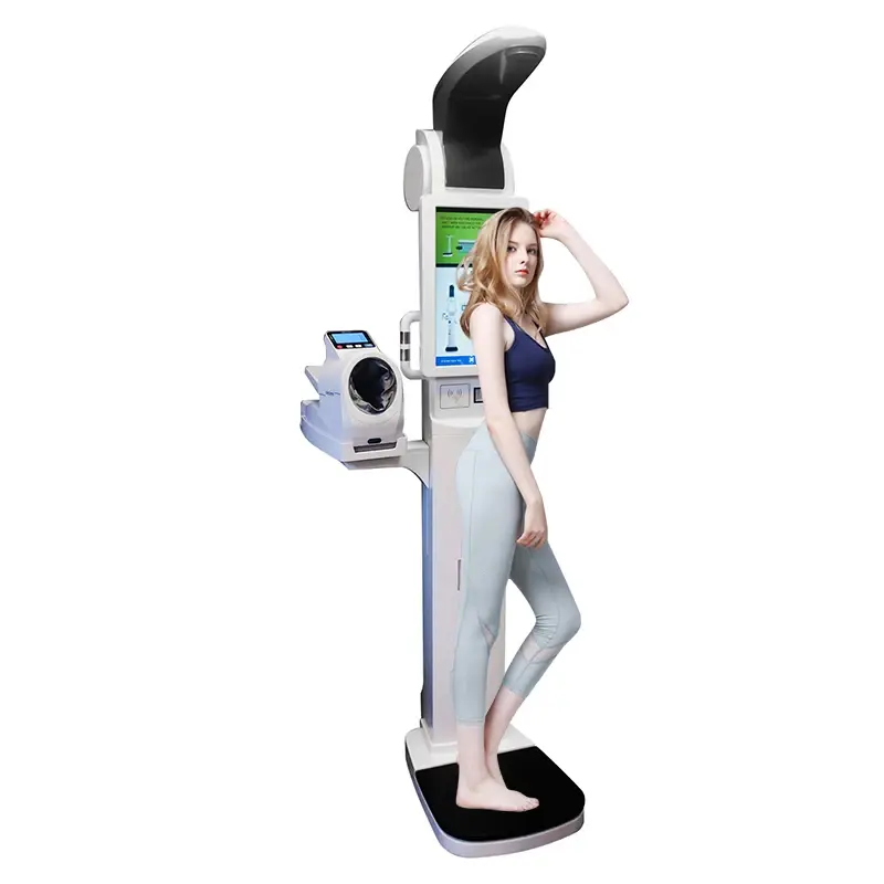 Medical Professional Height Weight Blood Pressure Pharmacy Diabetes Machine Body Fat Scale 8 Electrodes