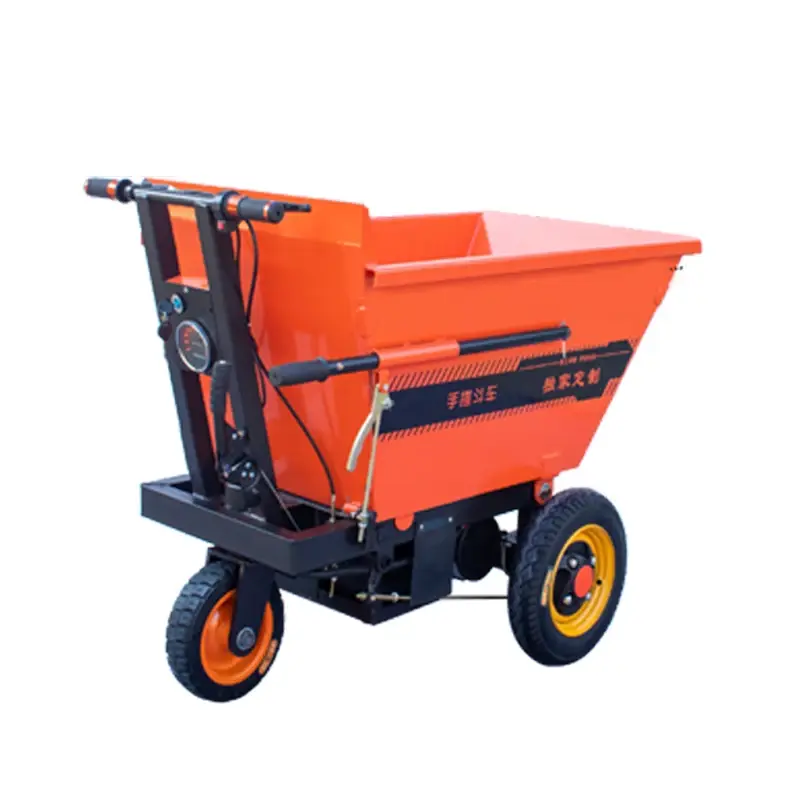 Xuyang Handling tricycle electric wheelbarrow pull brick tool cart small wheelbarrow flip cart agricultural