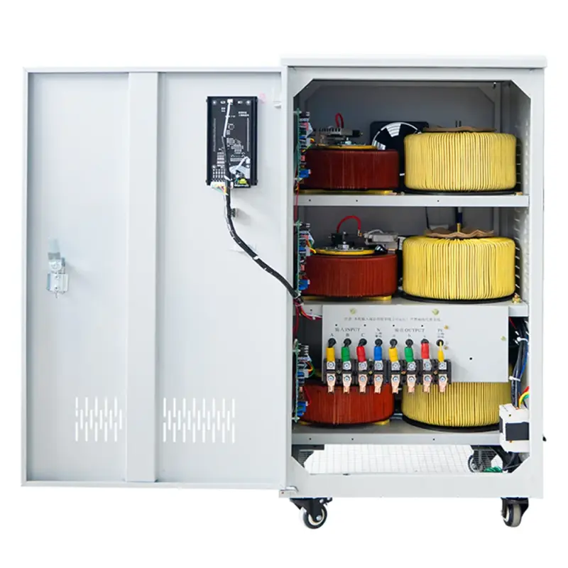SJW-10KVA Three phase automatic servo motor AC Voltage Regulator Stabilizer ready for sale
