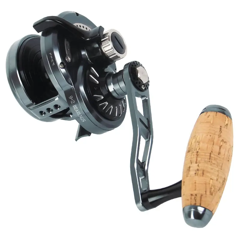 Full Metal 30kg Power Drag Fishing trolling Reels TF400R per L conventional tuna Sea Boat overhead Slow pitch Jigging Reel