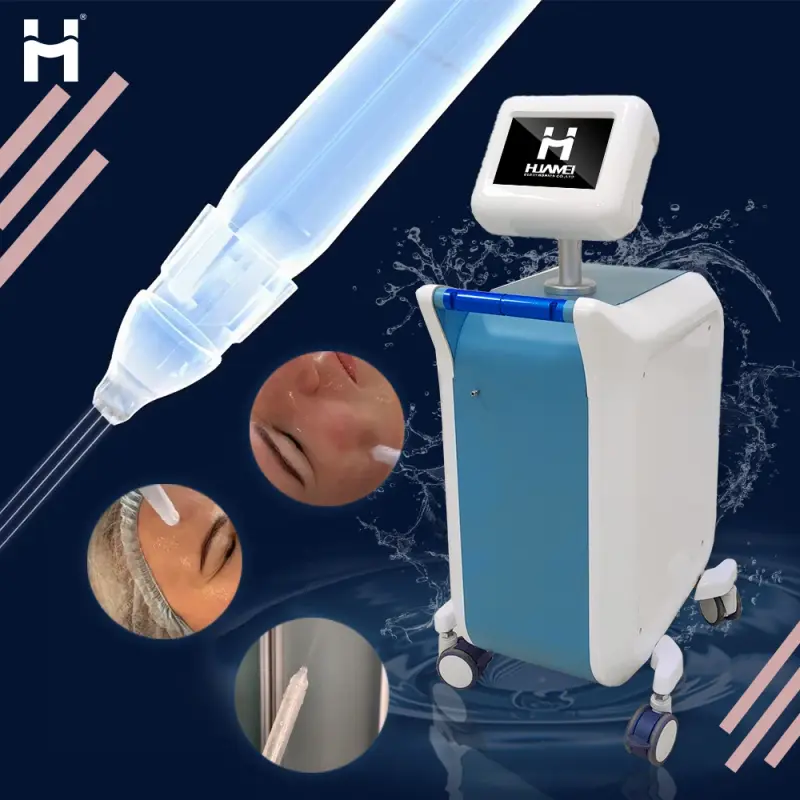 Oxygen Jet peel machine portable hyperbaric chamber 6 in 1 facial diamond water jet peel machine non-needle injection device
