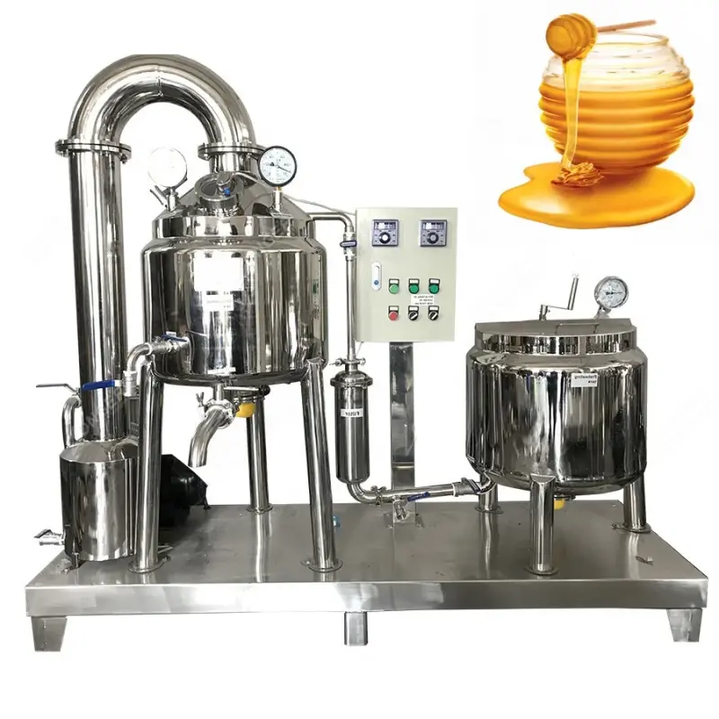 0.5-5t Honey Processing Plant honey Purifier Refine Machines Honey Evaporator Machine honey Machinery