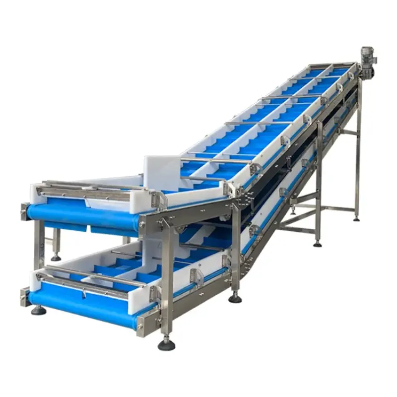 Exquisite Structure Manufacturing Inclined Belt Conveyor Z Shape Lifting Conveyors
