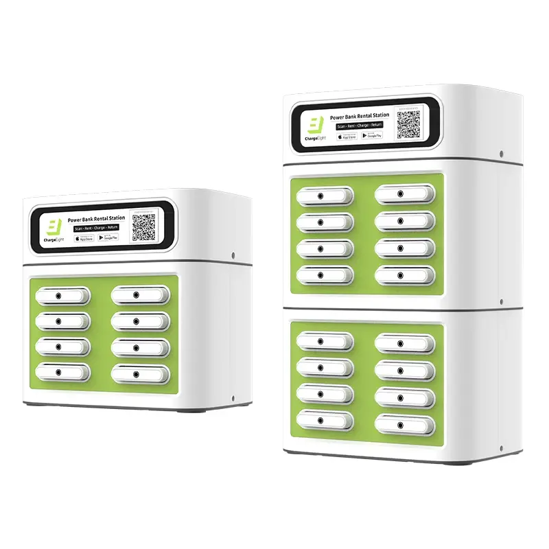8slots Scanning QR Code  Power Station with Power Bank Manufacturer business sharing powerbank station with powerbank