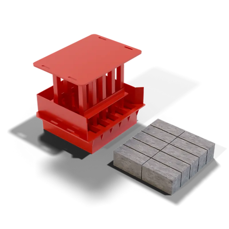 JJAAMXS Maxi Solid Brick MK2 Mould (90x114x222mm)