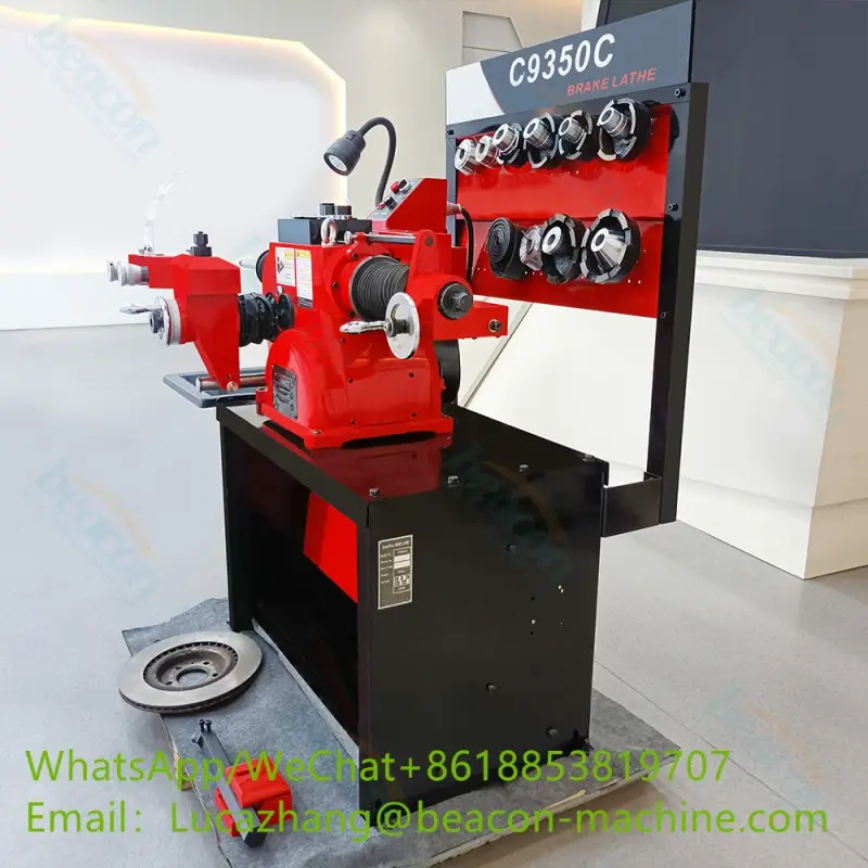 car brake disc skimming grinding and drum cutting brake lathe skimming repair machine C9350C