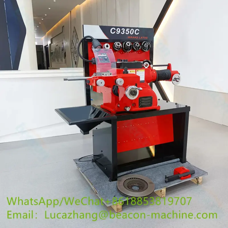 car brake disc skimming grinding and drum cutting brake lathe skimming repair machine C9350C