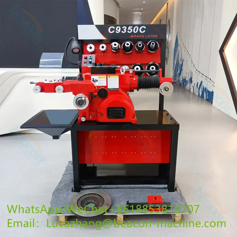 car brake disc skimming grinding and drum cutting brake lathe skimming repair machine C9350C