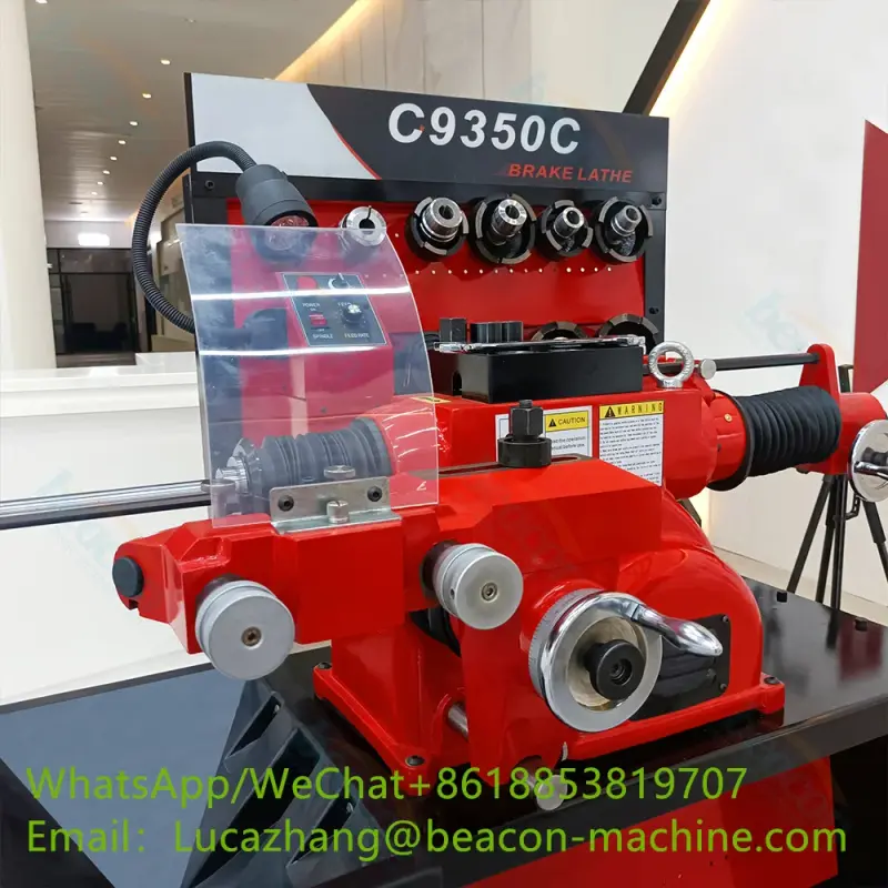 car brake disc skimming grinding and drum cutting brake lathe skimming repair machine C9350C