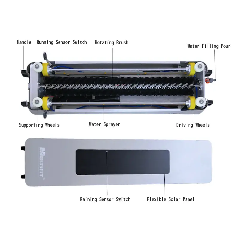 The Best Solution For Solar Power Station Cleaning Multifit Solar Panel Clean Robot Is Efficient, Flexible And Automatic Clean