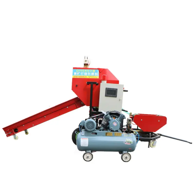 Mini Silage baler and wrapper silage packing machine silage harvester