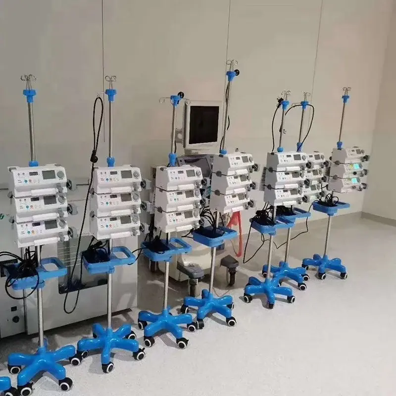 Hospital equipment portable medical smart full digital veterinary tci laboratory  heatable syringe pump