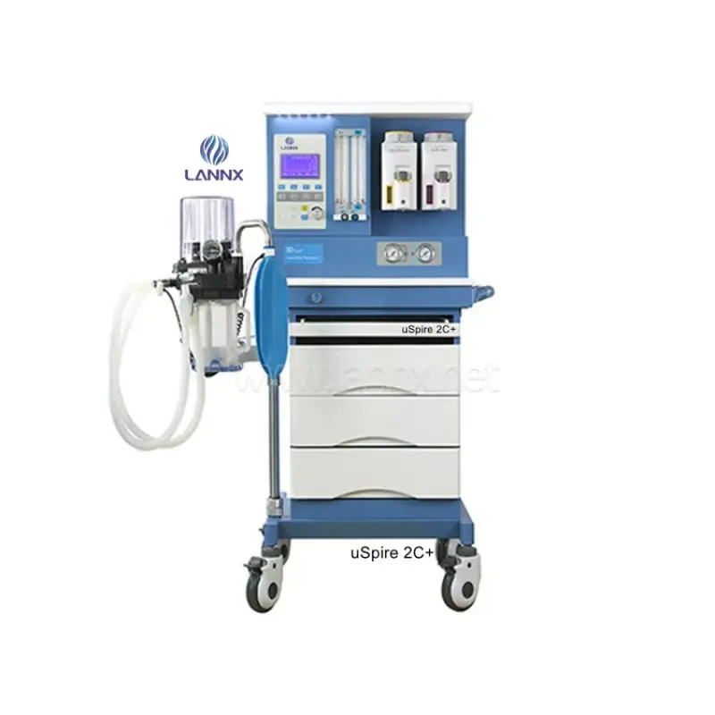LANNX uSpire 2C+ High Precision Hospital portable anesthesia machine With evaporator equipments Anesthesia Workstation