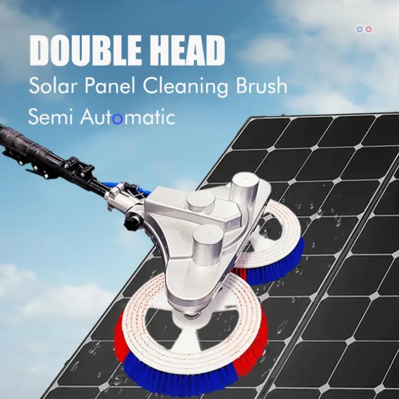 Manufacturer Solar Panel Cleaning Washing Machine 7.5m Automatic Roller Brush With Double Head Robot