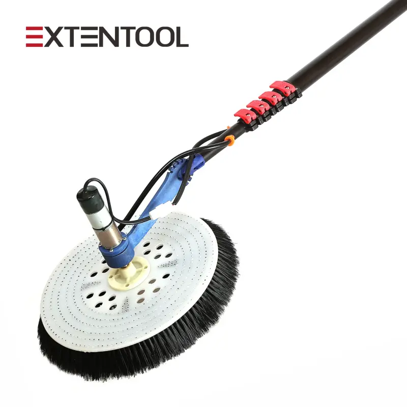 Extentool 5.5m electric water fed pole extendable cleaner conservatory roof single head cleaning robot for solar panel