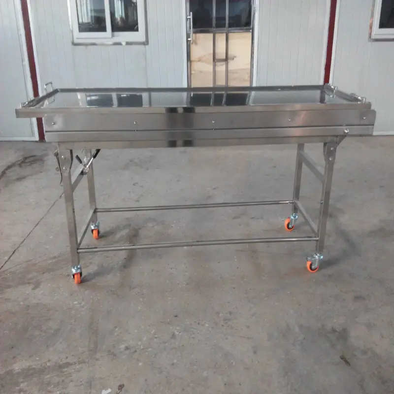 SYSJT-03 Hospital Morgue supplies trolley stretcher mortuary mobile corpse lifter Medical Morgue Hydraulic Cadaver Trolley Lift