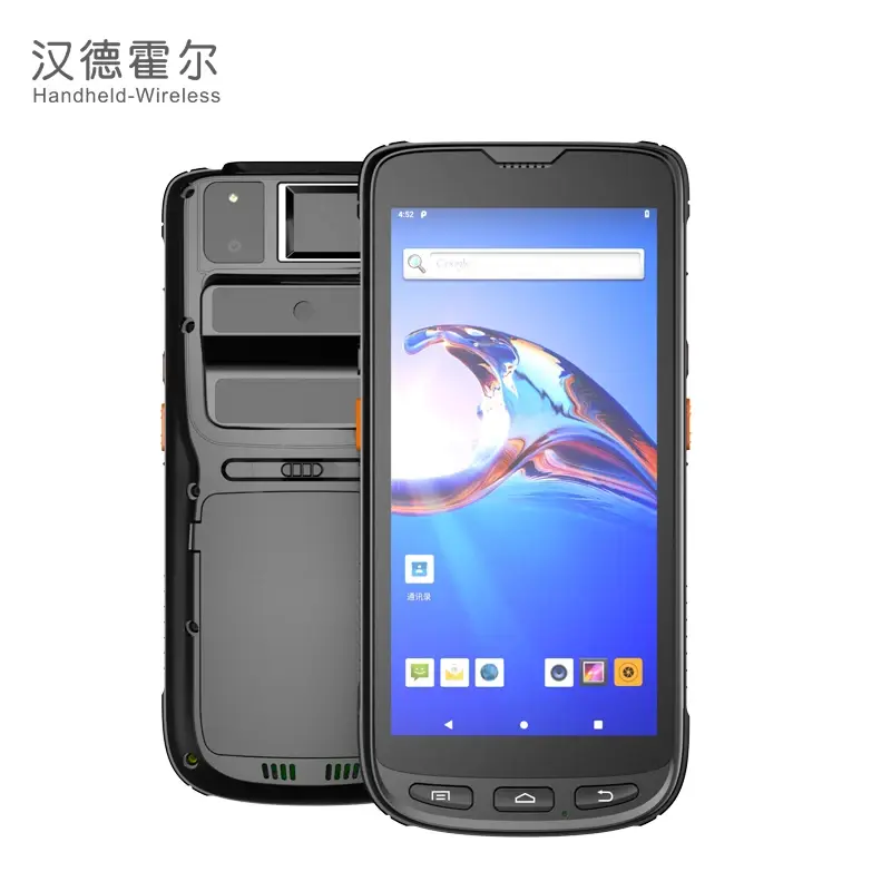 Android handheld Data Terminal with Iris Scanner Biometric Fingerprint Recognition for attendance and access control management