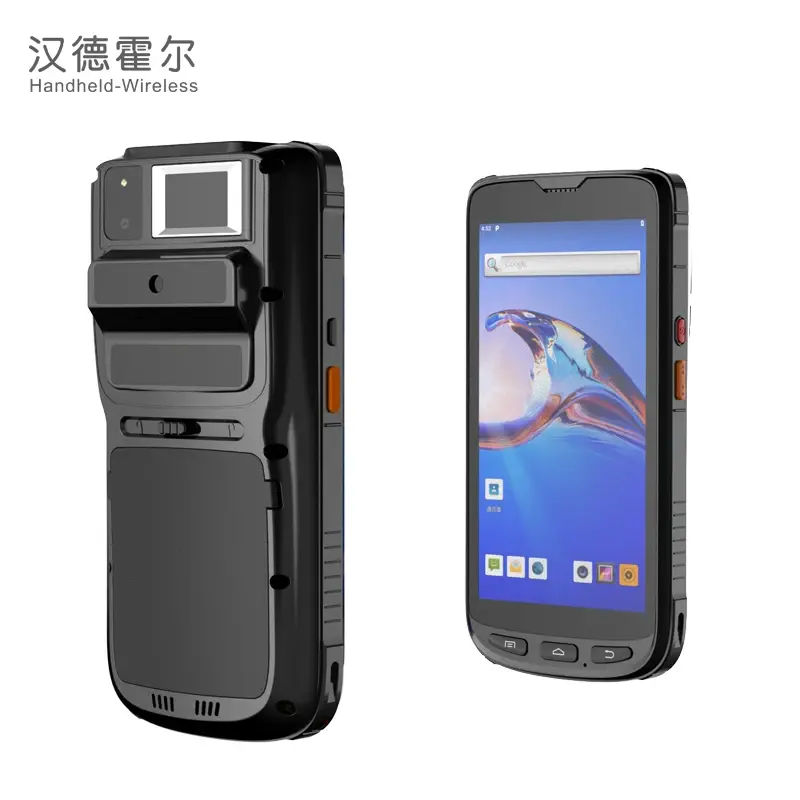 Android handheld Data Terminal with Iris Scanner Biometric Fingerprint Recognition for attendance and access control management