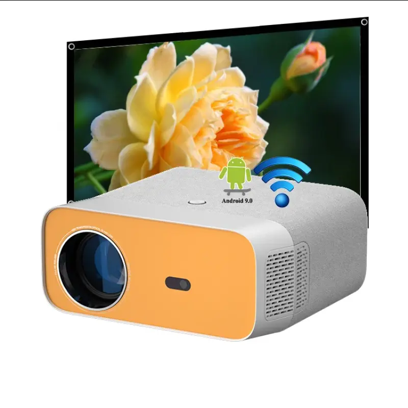 Rigal RD-890 Android Smart Phone 4K Support Mobile Low Price Classroom Daytime Home Cinema Multimedia Projector For Home