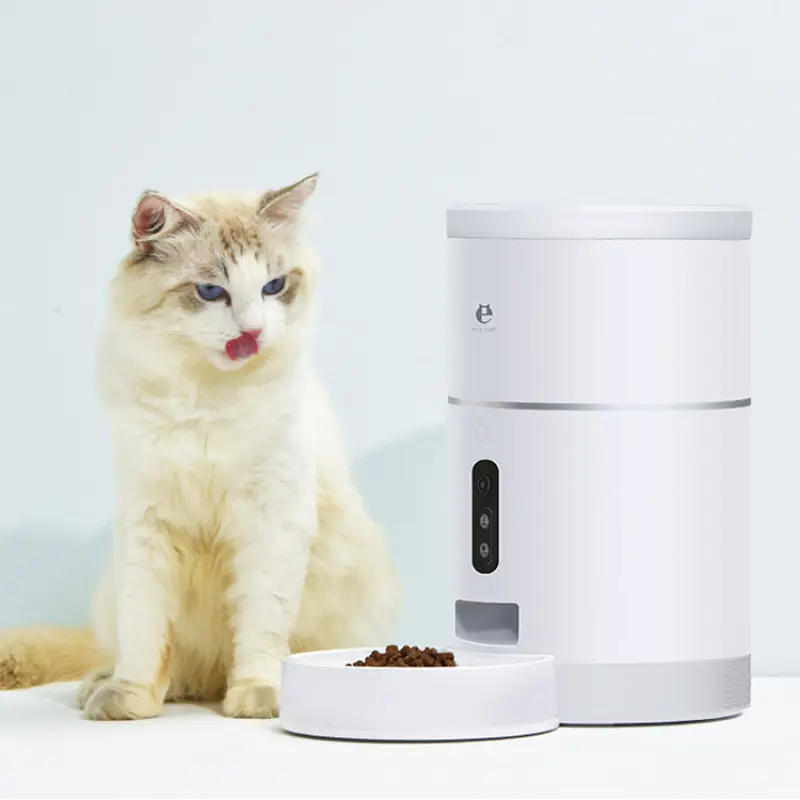 Pet Automatic Feeder And Dispenser Remote App Control Cat Dog Food Feeder With Camera