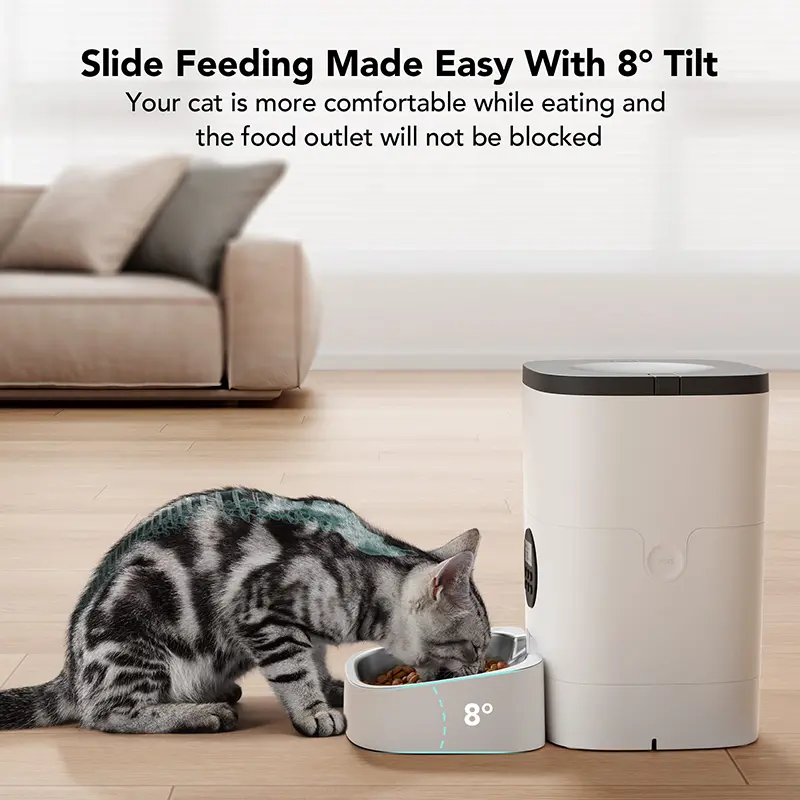 Customize Feeding Schedule Cat Dog Intelligent Timer Smart Pet Feeder Smart Automatic Cat Dogs Pet Feeder With Button