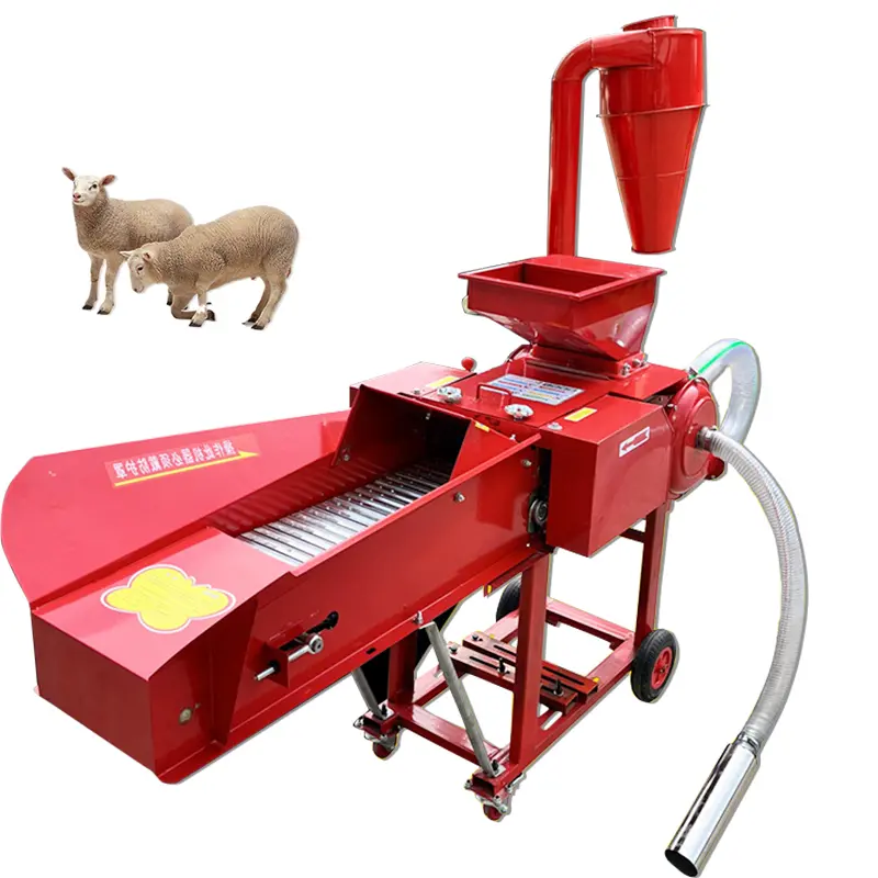 Commercial Farm Machinery Silage Shredder Forage Grass Chopper Animal Feed Processing Mill Chaff Cutter Maize Milling Machines