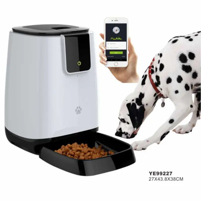 New Smart Pet Products Wifi Remote Control Automatic Dog Food Bowls Feeder