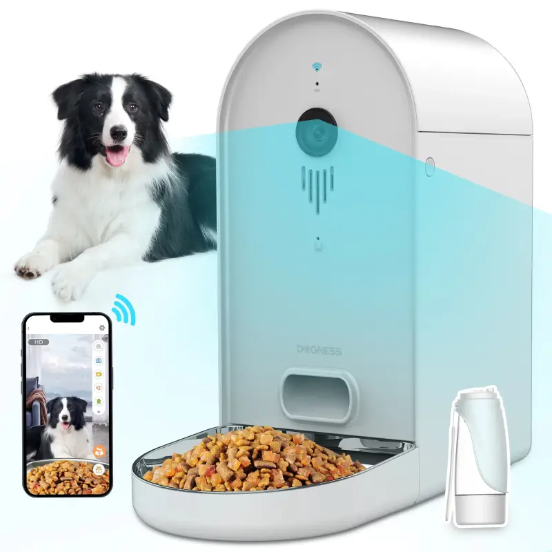 Large Capacity 6l Petdom Pet Smart Cat Dog Feeder Wifi Mobile Remote Dog Cat Feeder Bowl Automatic Pet Feeder With Video