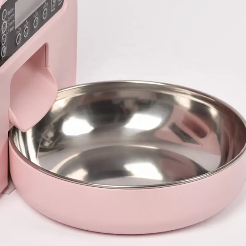 2L Stainless Steel ABS Pet Feeder Home Furniture 110-240V Automatic Slow Feeder Dog Bowl