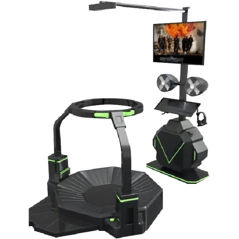 Indoor playground vr shooting simulator 9D VR virtual reality vr treadmill