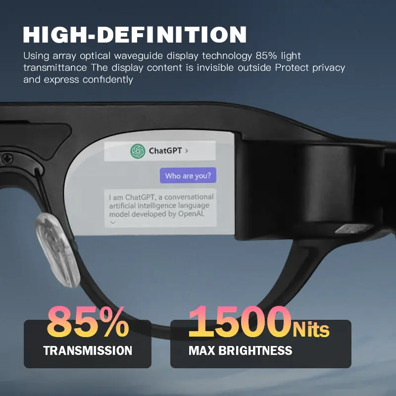 Virtual Reality Smart Glasses Vr Supports Multiple Languages Ar Vr Glasses Ar Glasses Multifunctional Enhanced Hearing-aid