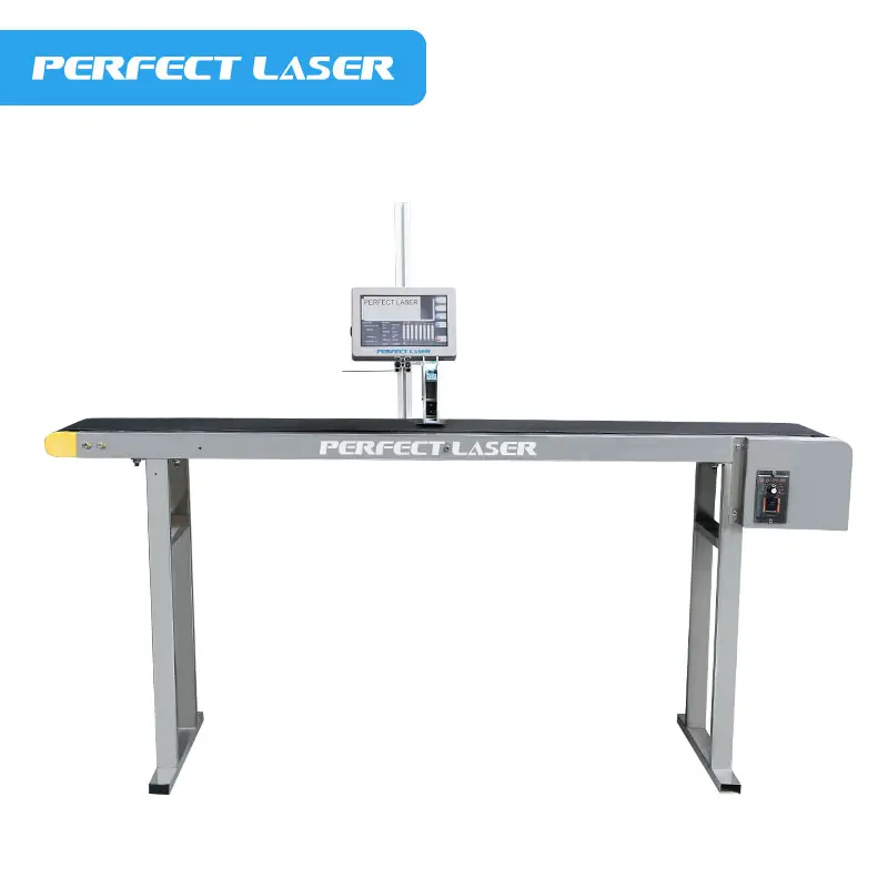 Perfect Laser Automatic Online TIJ Expiry Date QR Cable Paper Eggs Inkjet Printer Machine With Conveyor Belt