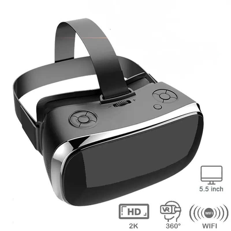 All-In-One Virtual Reality Headset S900 Quad Core VR Gaming Headset 5.5" 2K Display IMAX 3D VR Glasses