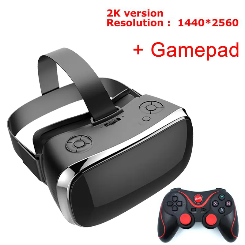 All-In-One Virtual Reality Headset S900 Quad Core VR Gaming Headset 5.5" 2K Display IMAX 3D VR Glasses