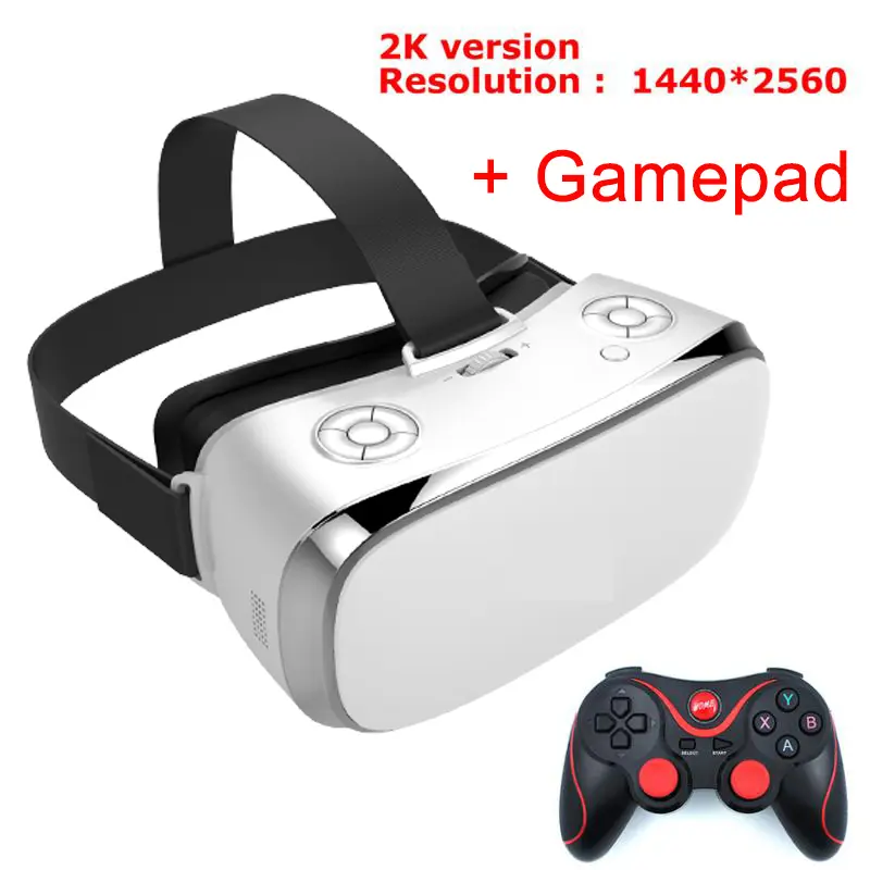Hot sales All-In-One Virtual Reality Headset S900 Quad Core VR Gaming Headset V3H 5.5" 2K Display IMAX 3D VR Glasses