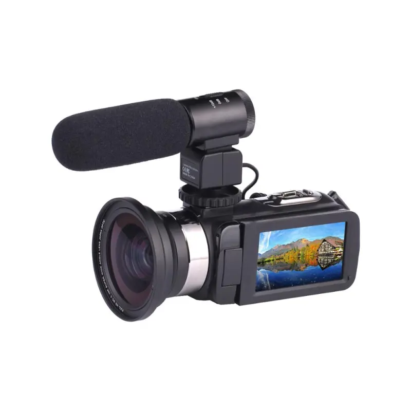 3.0 Inch Mini Camcorders Camera Digital Portable 24MP CMOS 16x Digital Zoom Vlog F8 Remote Control HD 1080p VCR
