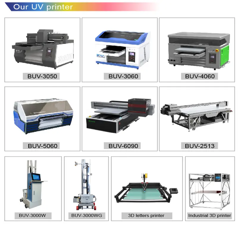 Digital Printing Machine For Glass Metal Bottles Cups Phone case Painting BUV-3060 UV Inkjet Printers